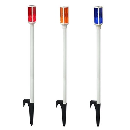 Alpine Multicolored Plastic/Resin 42 in. H Driveway Marker Set Outdoor Garden Stake SLC104A